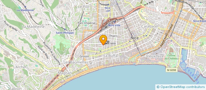 localisation de l'entreprise MP INVEST 2 à NICE