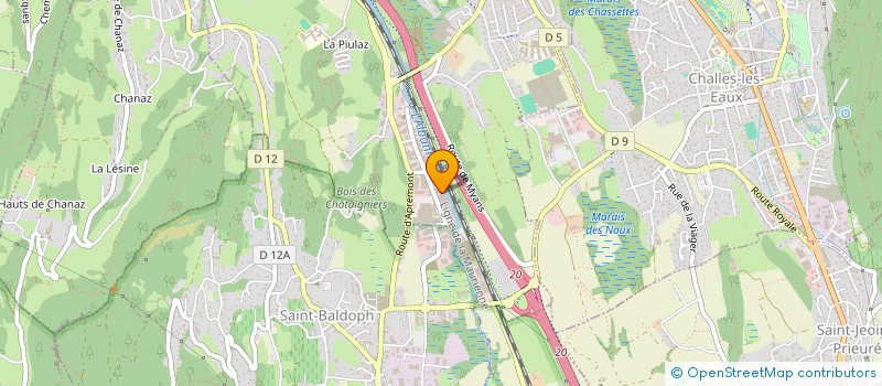 localisation de l'entreprise MP INVEST  LA RAVOIRE