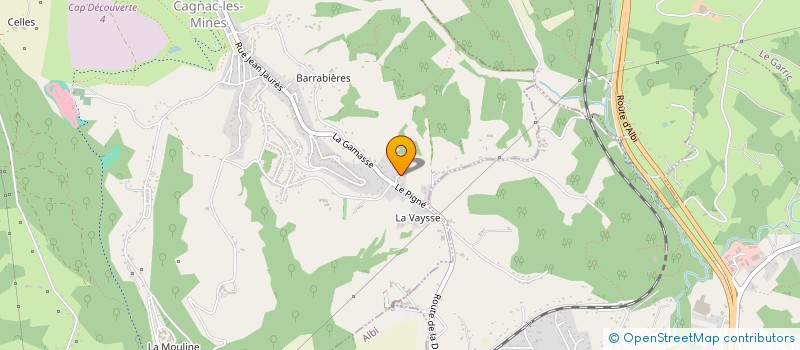 localisation de l'entreprise MP INVEST à CAGNAC-LES-MINES