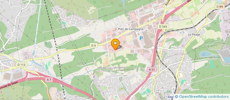localisation de l'entreprise MP INVEST à LES PENNES-MIRABEAU