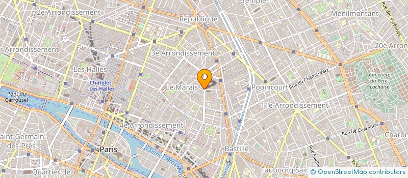 localisation de l'entreprise MP INVEST  PARIS