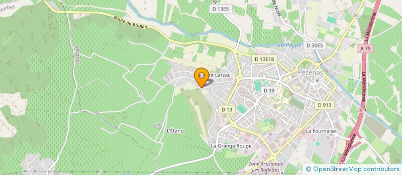 localisation de l'entreprise MP JP  PEZENAS