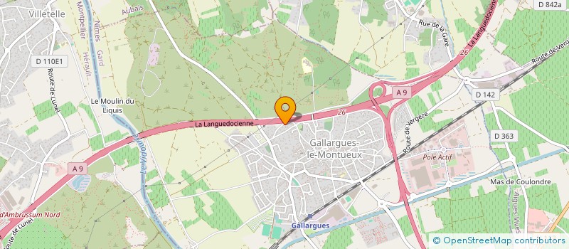 localisation de l'entreprise MP KINE  GALLARGUES-LE-MONTUEUX