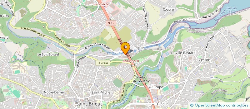 localisation de l'entreprise MP LE MILIN GLAZ à SAINT-BRIEUC