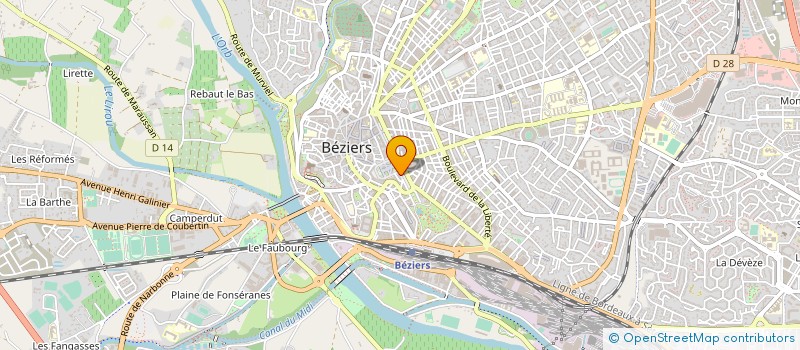 localisation de l'entreprise MP LES TROIS GRACES  BEZIERS