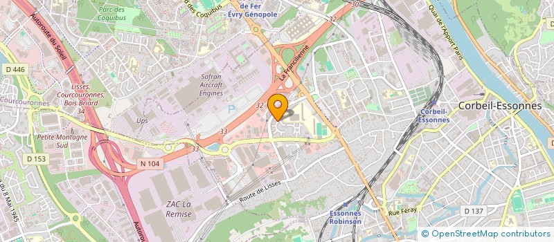 localisation de l'entreprise MP LOC à CORBEIL-ESSONNES