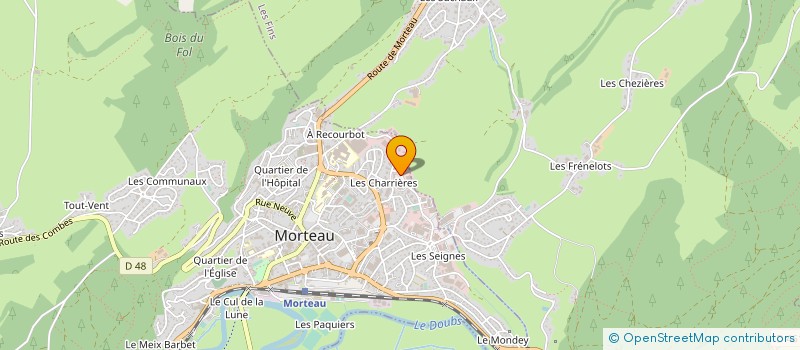 localisation de l'entreprise MP LUXE à MORTEAU