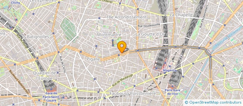 localisation de l'entreprise MP MEDIA  PARIS 18