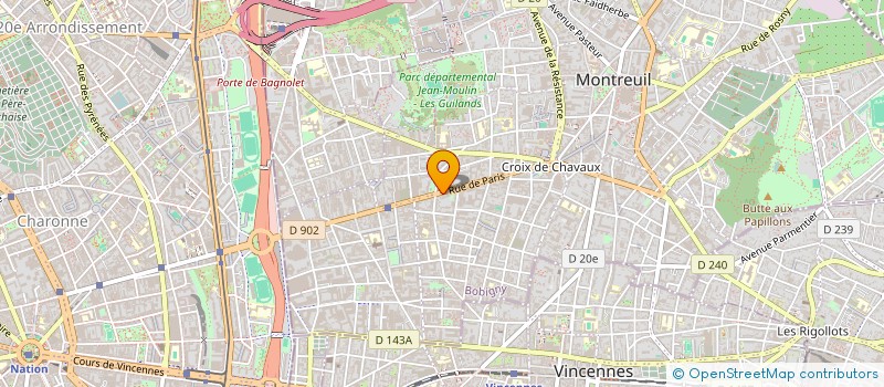 localisation de l'entreprise MP NET à MONTREUIL