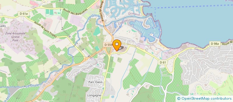 localisation de l'entreprise MP OPTIQUE à GASSIN