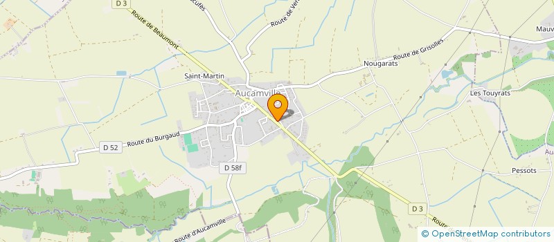 localisation de l'entreprise MP OPTIQUE à AUCAMVILLE