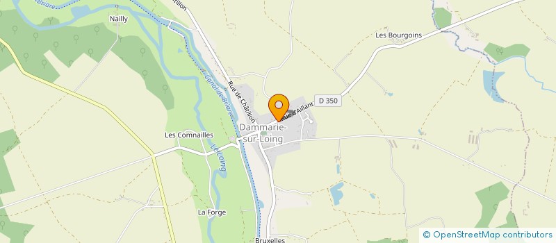 localisation de l'entreprise MP PEINTURE  DAMMARIE-SUR-LOING