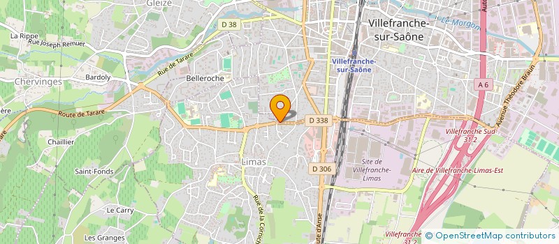 localisation de l'entreprise MP PLOMBERIE  VILLEFRANCHE-SUR-SAONE