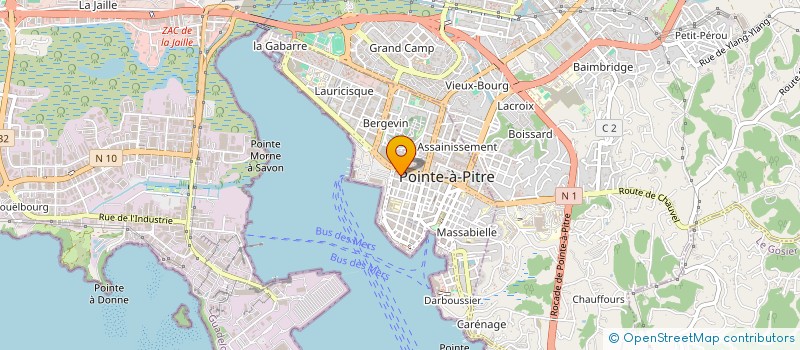 localisation de l'entreprise MP PLOMBERIE à POINTE-A-PITRE