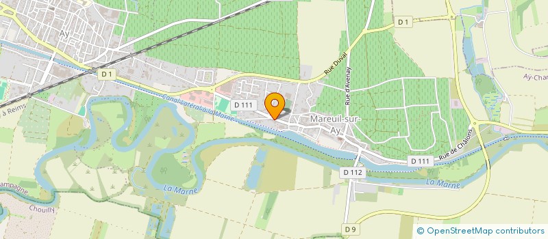 localisation de l'entreprise MP POUILLON  AY-CHAMPAGNE