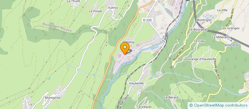 localisation de l'entreprise MP PRO à BOURG-SAINT-MAURICE