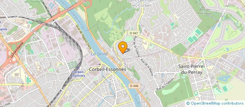 localisation de l'entreprise MP PRODUCTION  SAINT-GERMAIN-LES-CORBEIL