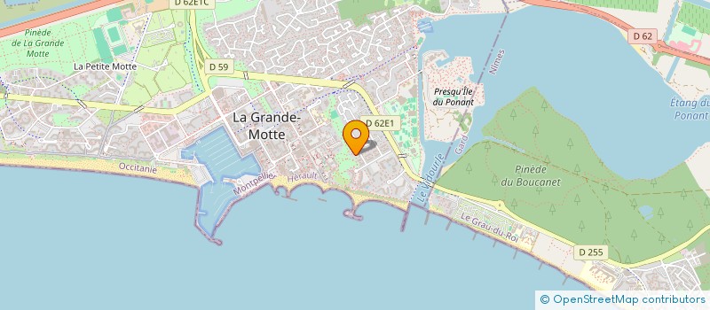 localisation de l'entreprise MP PRODUCTIONS  LA GRANDE-MOTTE