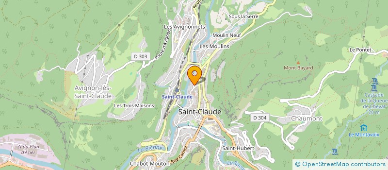 localisation de l'entreprise MP SAINT CLAUDE  SAINT-CLAUDE