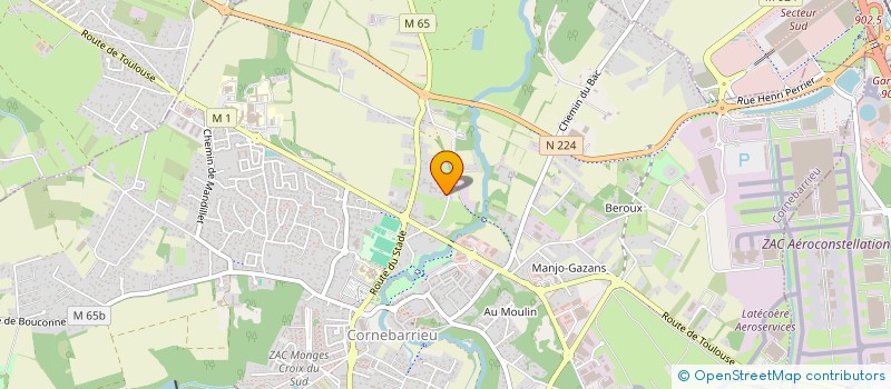 localisation de l'entreprise MP SERVICE à CORNEBARRIEU