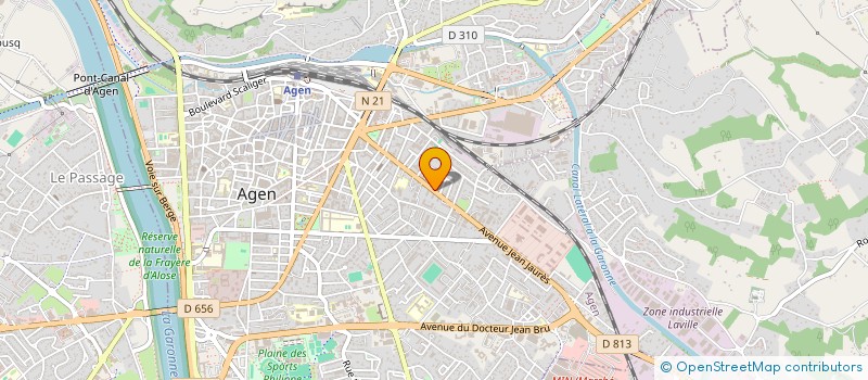 localisation de l'entreprise MP SERVICES  AGEN