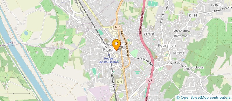 localisation de l'entreprise MP SERVICES  LE PEAGE-DE-ROUSSILLON