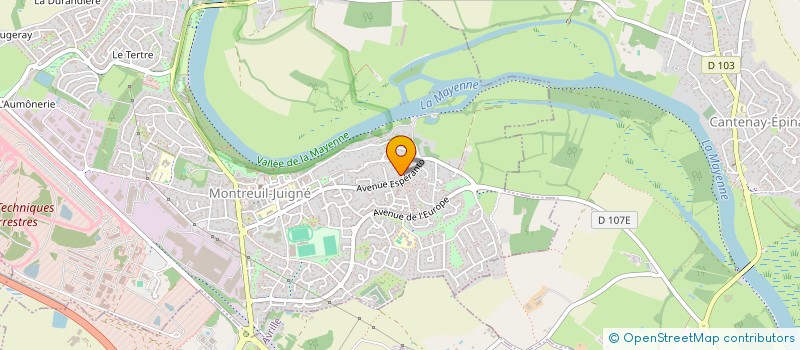 localisation de l'entreprise MP SERVICES  MONTREUIL-JUIGNE