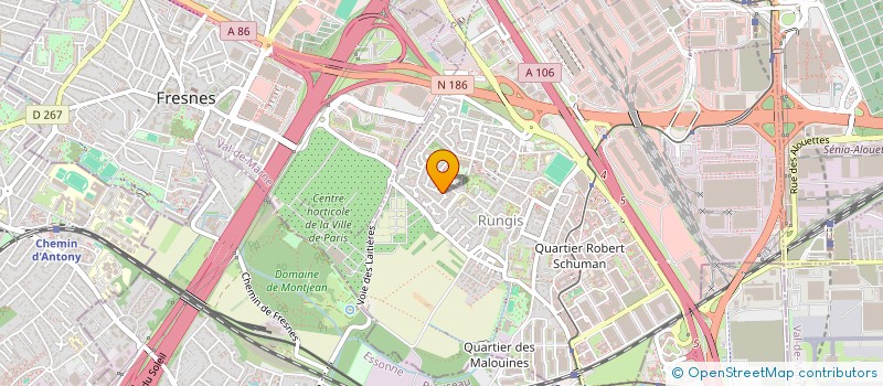 localisation de l'entreprise MP TRANSPORTS ET BATIMENT à CHEVILLY-LARUE