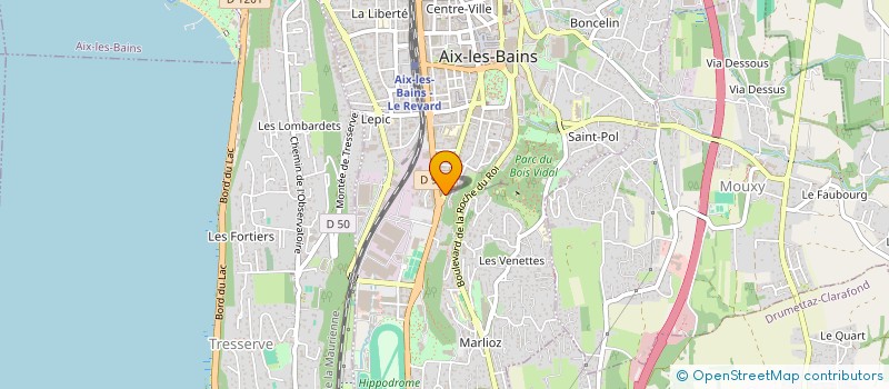 localisation de l'entreprise MP TRAVAUX à AIX-LES-BAINS