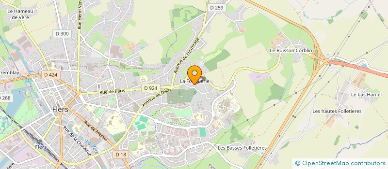 localisation de l'entreprise MP2 ETANCHEITE à FLERS