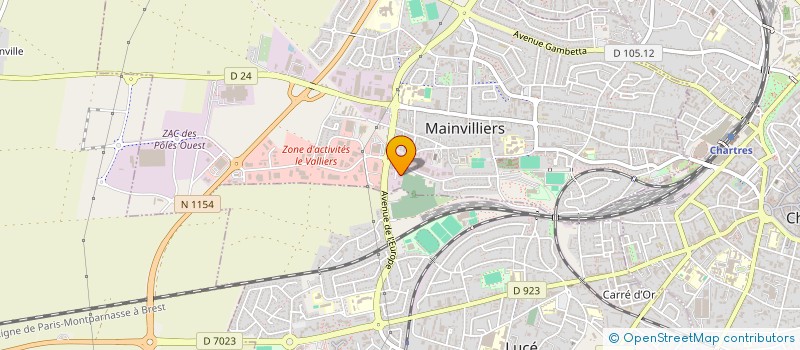 localisation de l'entreprise MP2C à MAINVILLIERS
