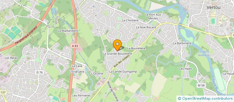 localisation de l'entreprise MP2C  VERTOU