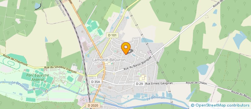 localisation de l'entreprise MP2G  LAMOTTE-BEUVRON