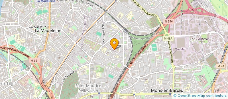 localisation de l'entreprise MP2H à MARCQ-EN-BARŒUL