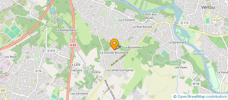 localisation de l'entreprise MP2I à VERTOU