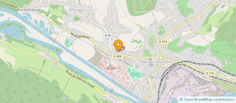 localisation de l'entreprise MP2I-CONSEIL à CHALIGNY