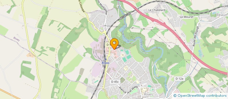 localisation de l'entreprise MP2LOG à RIVES