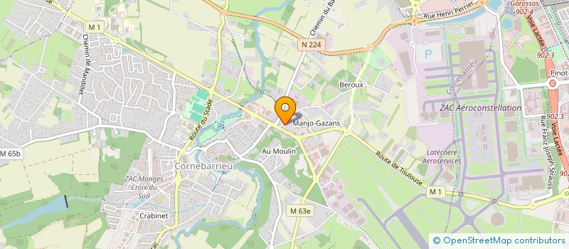 localisation de l'entreprise MP2T LOCATION  CORNEBARRIEU