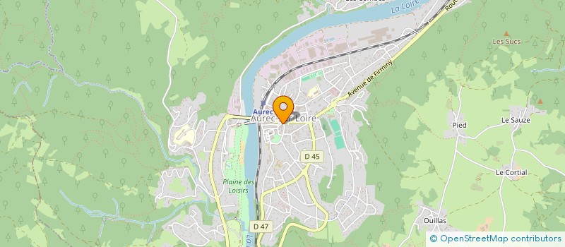 localisation de l'entreprise MP3C à AUREC-SUR-LOIRE