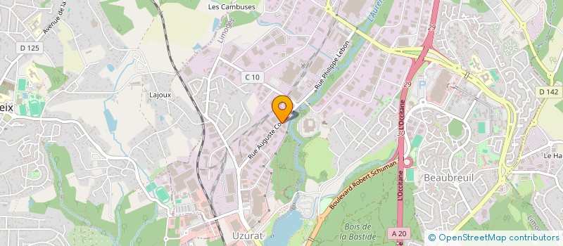 localisation de l'entreprise MP87 AUTO à LIMOGES