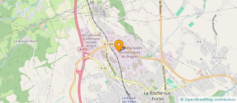 localisation de l'entreprise MPA à LA ROCHE-SUR-FORON