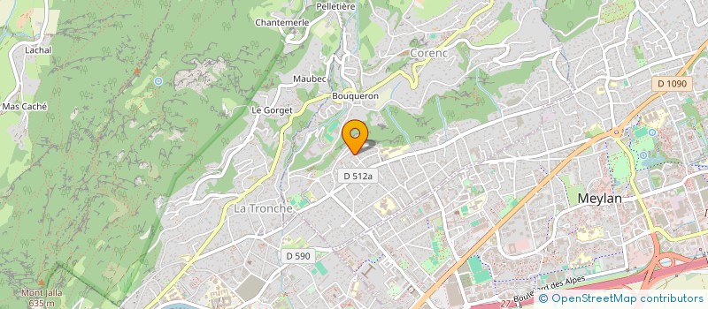 localisation de l'entreprise MPA  CORENC