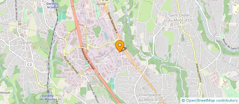 localisation de l'entreprise MPA INVEST  CHAMPAGNE-AU-MONT-D'OR