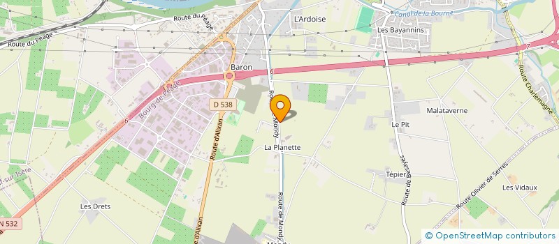 localisation de l'entreprise MPA INVEST  BOURG-DE-PEAGE