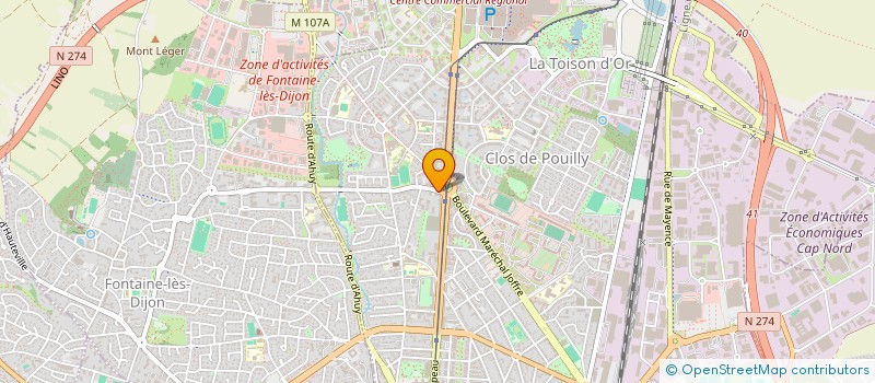 localisation de l'entreprise MPA NATION à DIJON