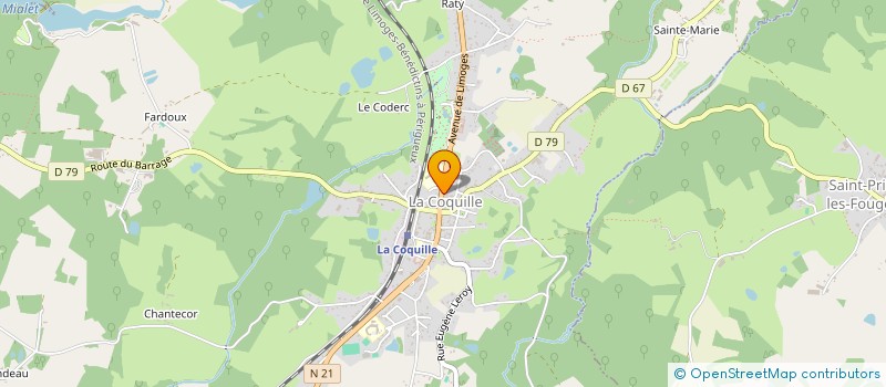 localisation de l'entreprise MPA ROMAGNY LEMAIRE  LA COQUILLE