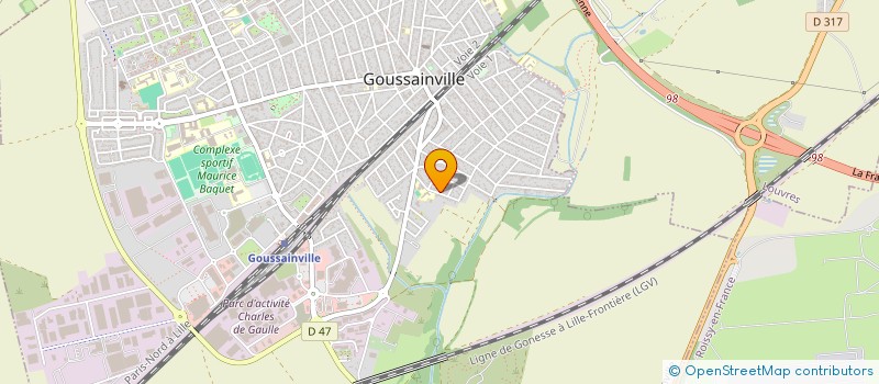 localisation de l'entreprise MPAJH GOUSSAINVILLE à GOUSSAINVILLE