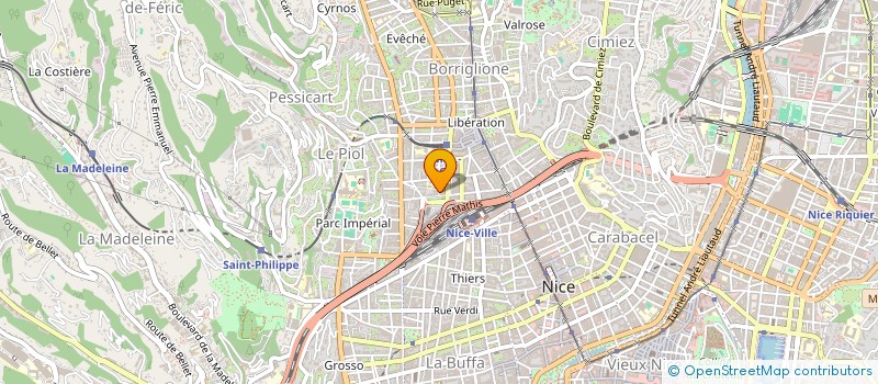 localisation de l'entreprise MPB AZUR  NICE