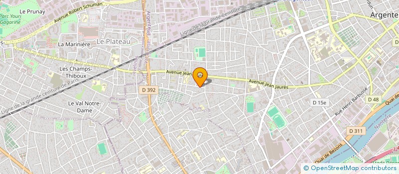 localisation de l'entreprise MPB ELEC  ARGENTEUIL