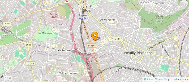 localisation de l'entreprise MPB INVESTISSEMENTS à ROSNY-SOUS-BOIS